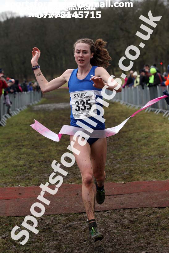 Senior women, 2018 Northern Cross Country Champs., Harewood House, Leeds. Photo: David T. Hewitson/Sports for All Pics